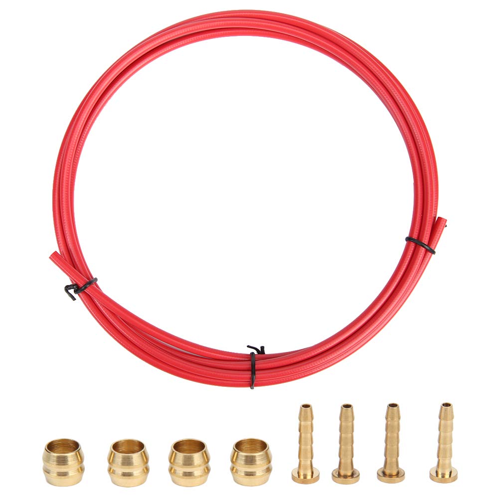 Bicycle Brake line, MTB Bicycle Hydraulic Disc Brake Oil Tube 5mm Multicolor(Red)