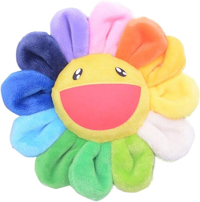 Eternitry Cartoon Cute Colorful Sun Flower Card Bag Small Satchel, Child/Adult Plush Coin Purse