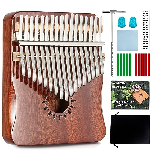 Newlam Kalimba Thumb Piano 17 Keys, Portable Mbira Finger, 43 OFF