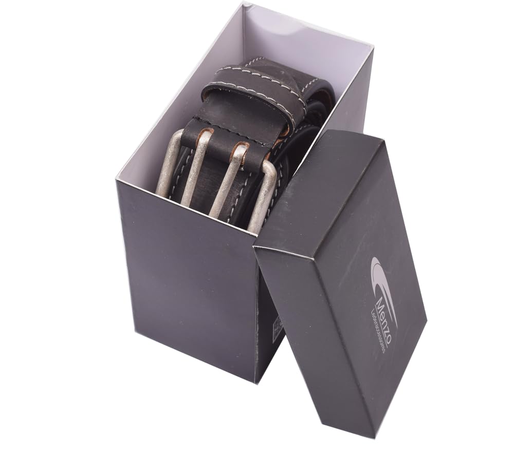 Menzo Gürtel für Kellner extra breit, Kellnergürtel aus echten Leder, Ledergürtel für Kellnerbörsen, Damen und Herren