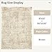 Soalmost Washable Area Rug 8x10, Large Soft Rugs for Living Room Vintage 8x10 Area Rugs for Bedroom Dining Room Floral Non-Slip Thin Brown