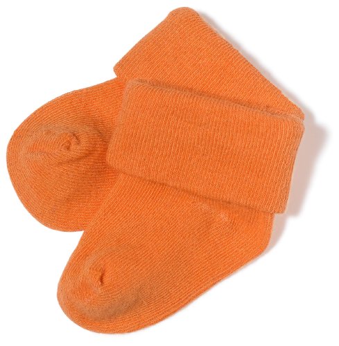 Country Kids Organic Baby Bootie Orange, 1-3 Months