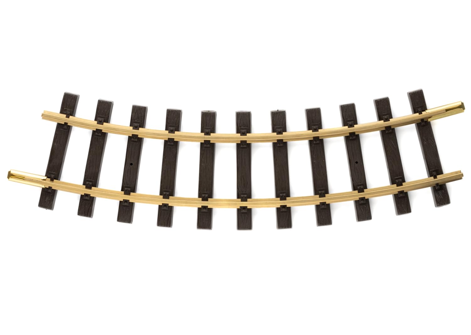 LGB – gebogenes Gleis R1-600 mm – 30° - L11000, gebogenes Gleiselement, 12 Stück, Gleiserweiterung für Gartenbahn, Gleismaterial, Zubehör, Spur G, Maßstab 1:22,5
