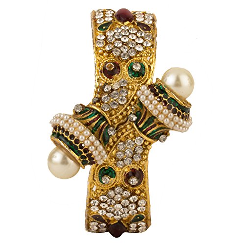 Women's Traditional Kundan & Ring Bracelet