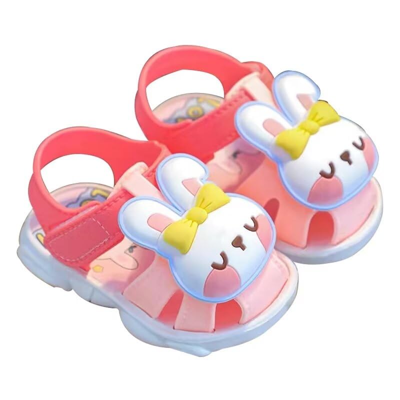 Zonkacen Unisex Baby Casual Breathable Anti Skid Cute Summer Sandals for Sport Athletic Garden School Home House Playing Walking Vacation Pink 3 Infant