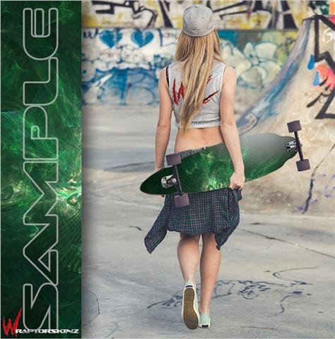 Theta Space - Decal Style Vinyl Wrap Skin fits Longboard Skateboards up to 10