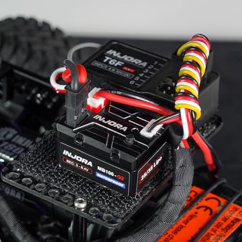 INJORA MB100 G2 Waterproof Brushed ESC 40A for 1/24 1/18 RC Crawler SCX24 AX24 TRX4M Upgrade