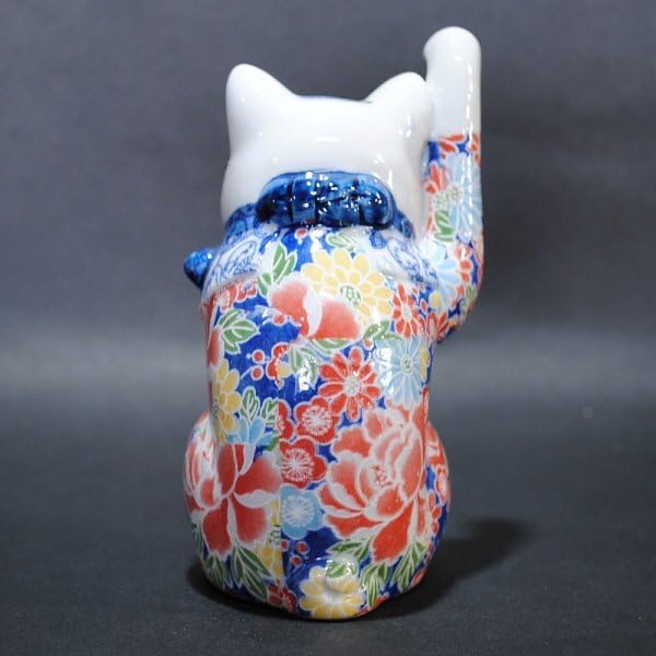 Amazon.co.jp: 瀬戸焼 招き猫 日本製 友禅磁器ホワイト柄4寸 13㎝ 右手 Amazon.co.jp: 瀬戸焼 招き猫 日本製 友禅磁器ホワイト柄4寸 13㎝ 右手