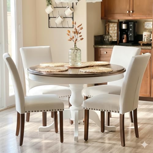 COLAMY Upholstered Dining Chairs Set of 4, Parsons...