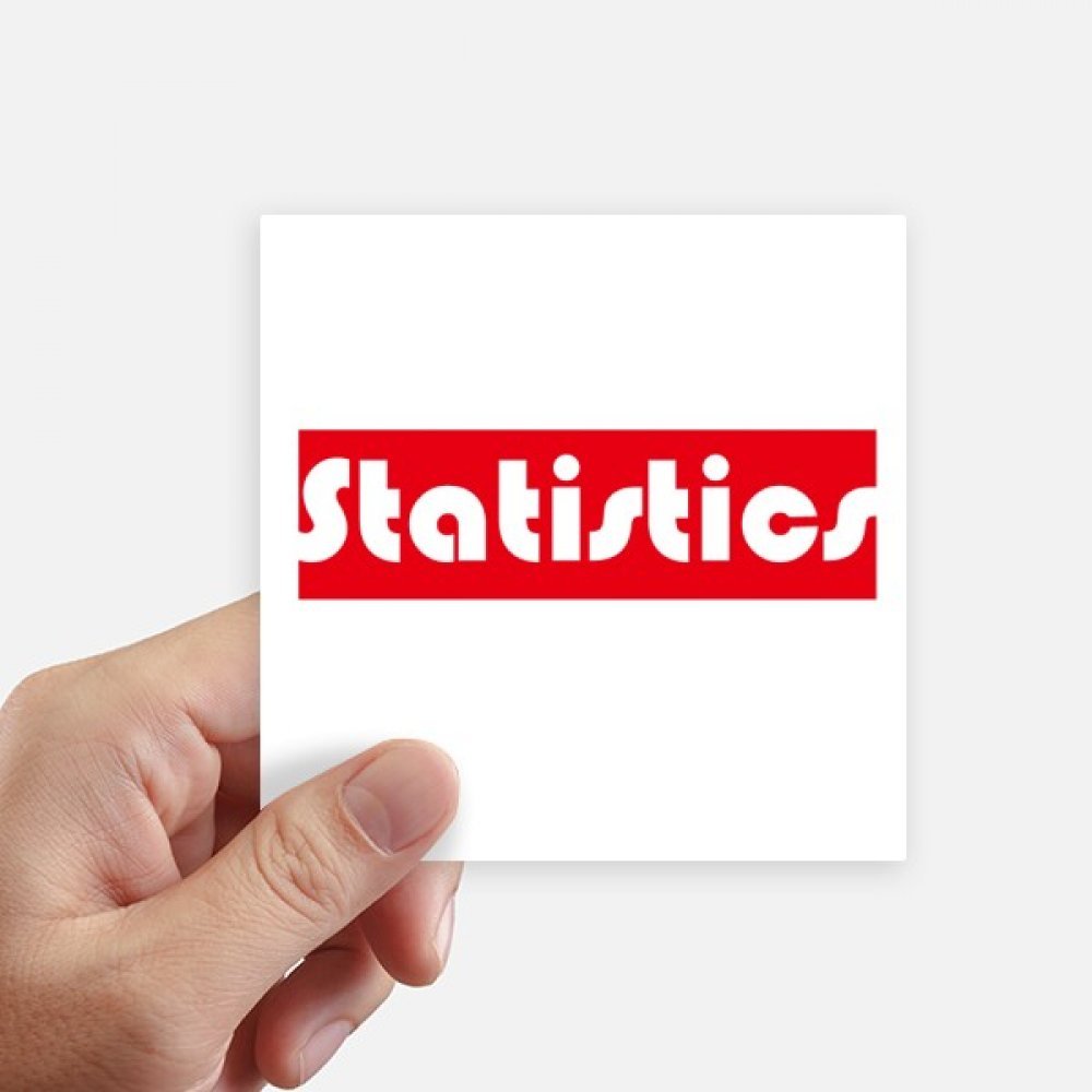 Autocollants statistiques rouge square 10cm DIYthinker pour ordinateur et mur x8