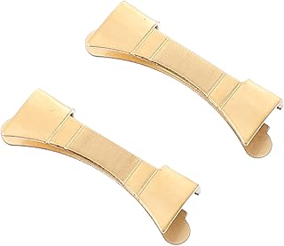 Hemobllo Watch Strap Connector Pair Super Curved End Stainless Steel Watch Band Replacement Watch Strap Link Ends Bracelet Straight End Connector Watchband Watchband Link Ends