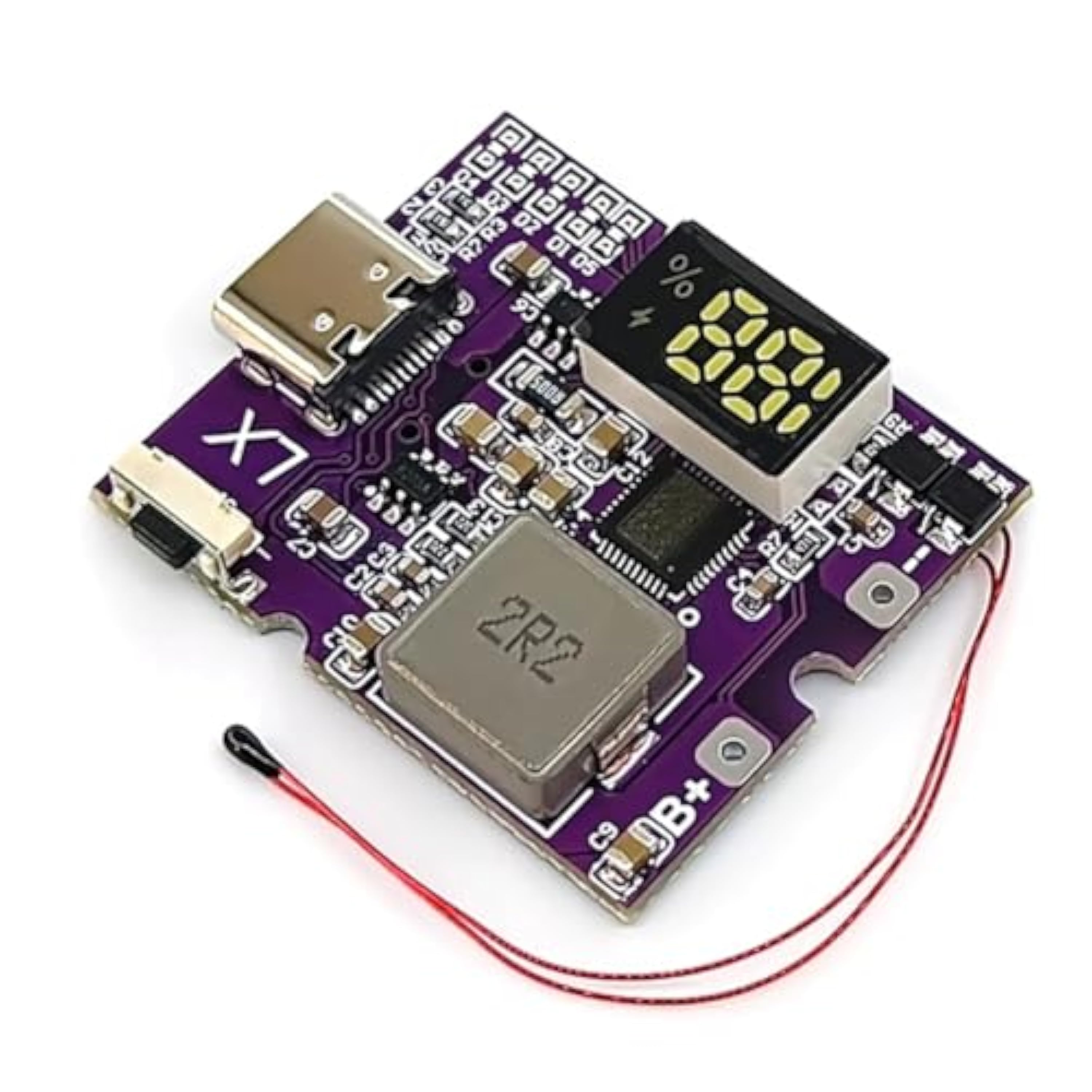 Reinscer 22.5W Power Bank Módulo de Carga Rápida Móvil Bidireccional para Cargador de Litio Compatible con PD/QC Tipo C