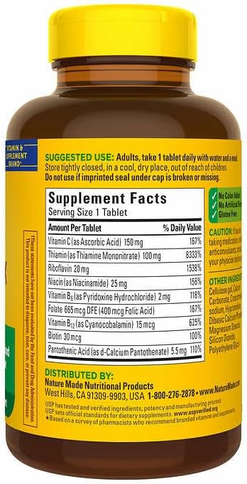 Miniatura 4 de Nature Made Complejo B + C, 460 comprimidos