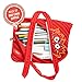 ZIPIT Talking Monstar Large Pencil Case, Holds Up to 60 Pens, Made of One Long Zipper! (Red)