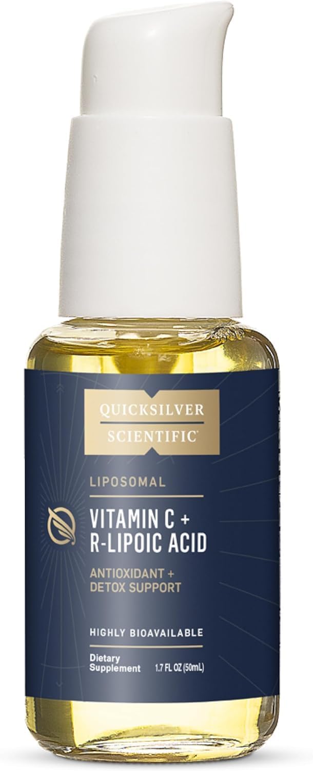 Vitamin C + R Lipoic Acid - Liposomal Vitamin C with RLA - Antioxidant, Detox & Immune Support Supplement - with Superior Absorption (50 ml)