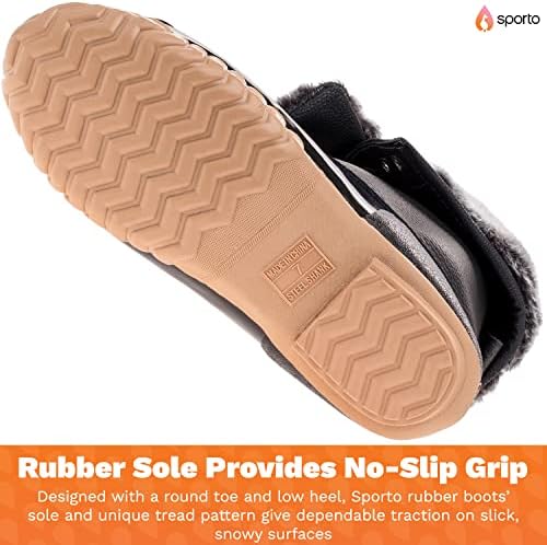 sporto Delmar Winter Duck Boots for Women | Keep Your Feet Warm and Dry with Waterproof, Weatherproof, Rain & Snow Boots for Women | Insulated Duck Boots | Image 3