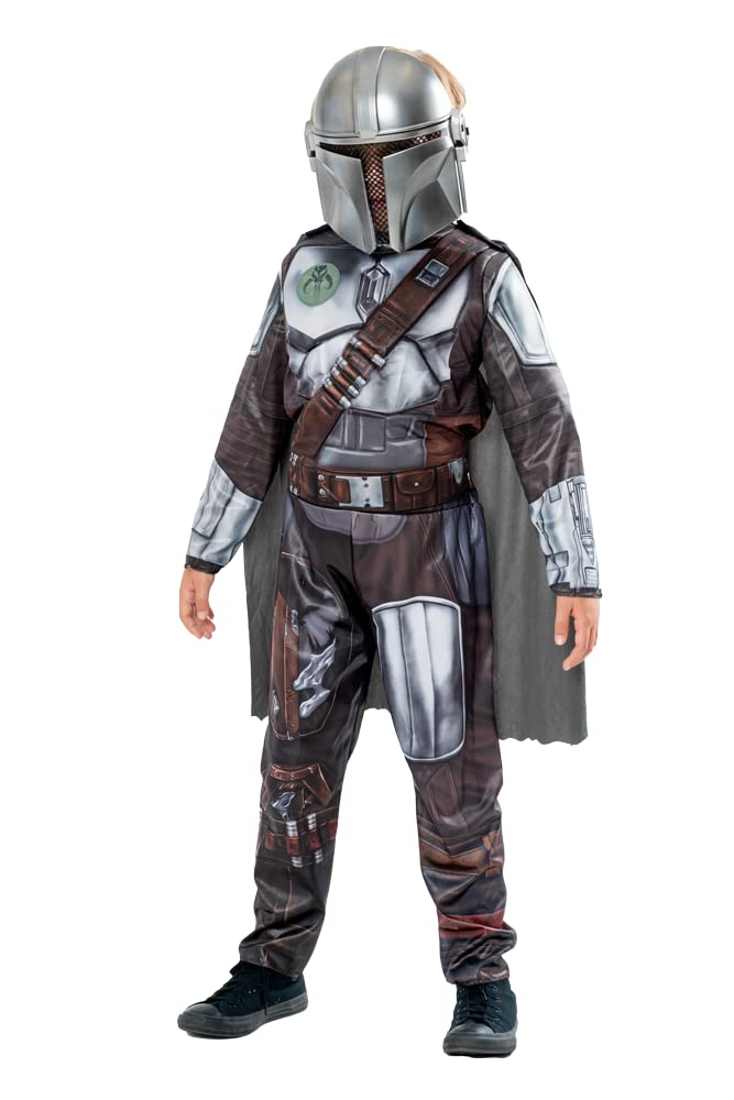 Rubies - Official Star Wars - The Mandalorian Deluxe Costume (Child) - Size 7-8 Years