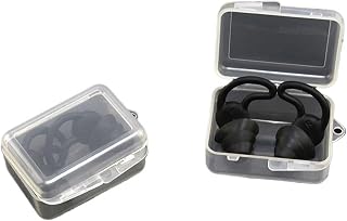 Silicone earplugs, Noise Reduction and Sound Insulation, Shark fin Three Layers, Waterproof and Lightweight, Suitable for Lunch Break and Sleep,(Black,002)