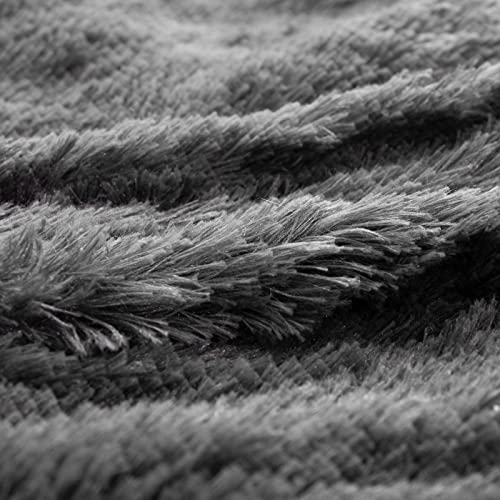 YUSOKI Twin Size Faux Fur Throw Blanket(Morel,60" x 80"),Whithout Pillows,Winter Lightweight Plush Fuzzy Soft Cozy Microfiber Comfy Bed Blanket for Women Kids Girls Couch Sofa Washable