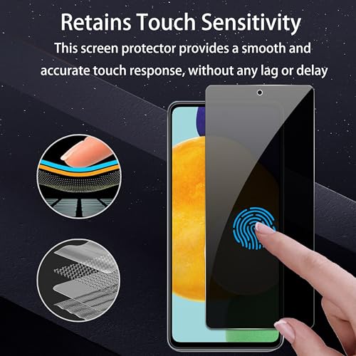 2 Pezzi - Anti-Peeping Vetro Temperato Privacy