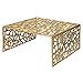Produktbild Riess Ambiente Handgearbeiteter Couchtisch Abstract 60cm Aluminium Gold im Gap Design Wohnzimmertisch Tisch Sofatisch