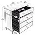 DWVO Silver Mirrored 5 Drawer Dressers for Bedroom - 35