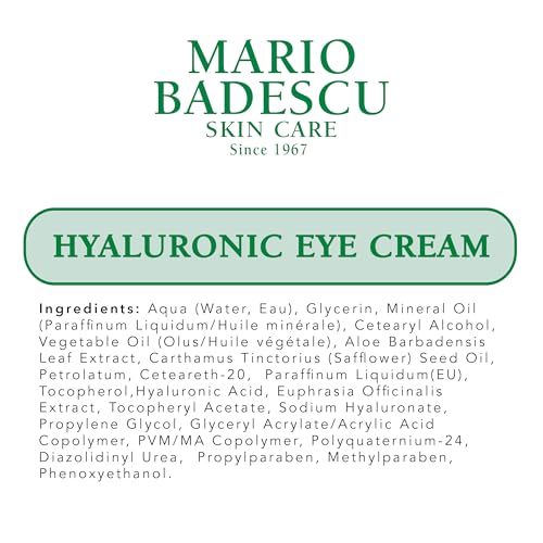Mario Badescu 30011 Hyaluronic Eye Cream Anti Aging For All Skin Types, Under Eye Cream thumb #6