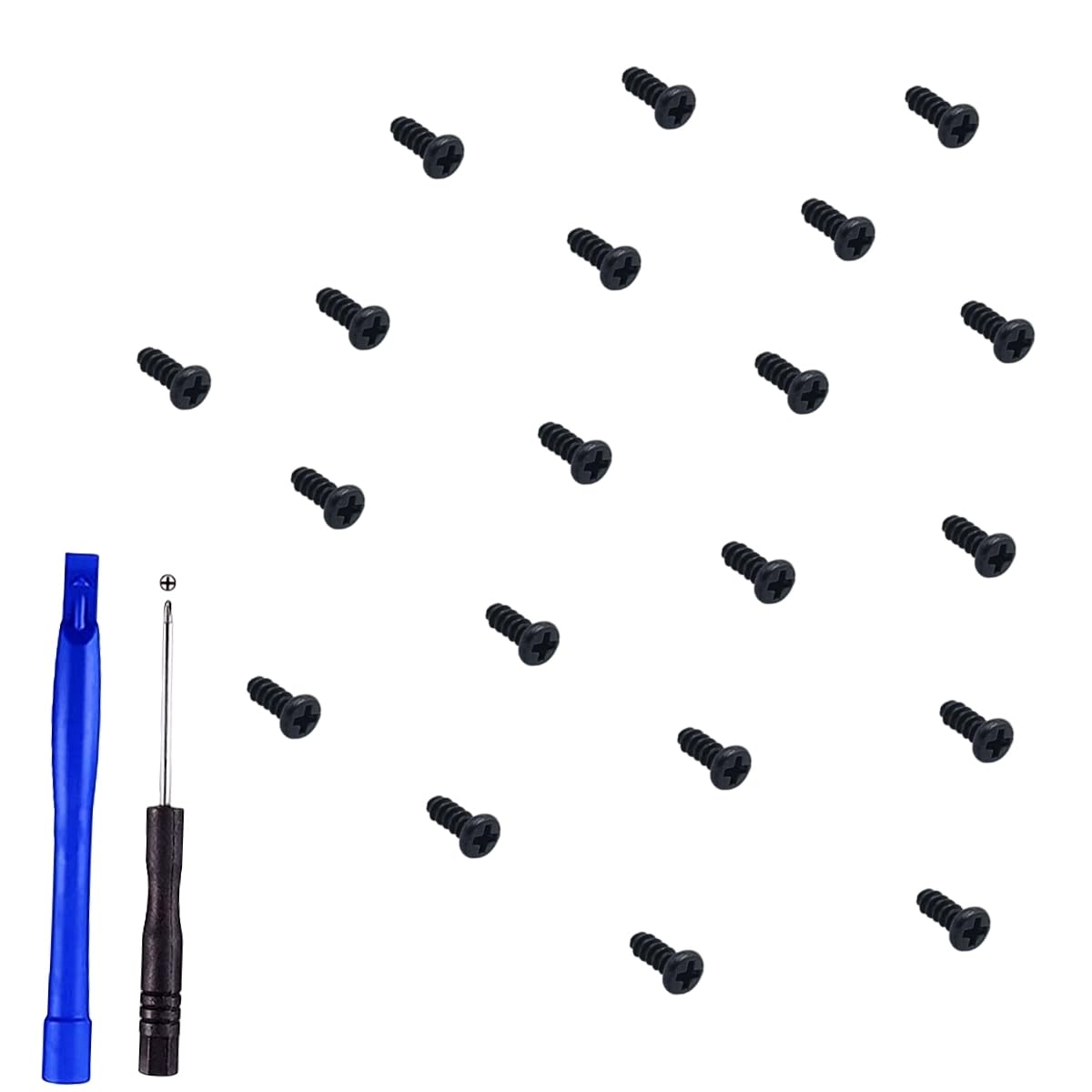 KOMITASUI Headphone Screws Replacement for Bose QC35/QC35 II/QC45/QC25, 20-Packs Headband Screw with Small Screwdriver (Black)