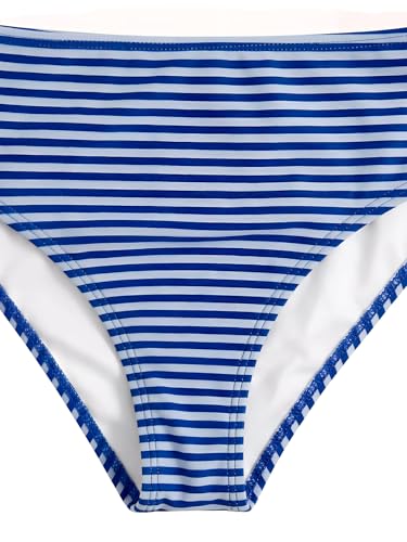 Image of RoseSeek Girl's Tie Dye Smocked 2 Piece Swimwear Sets Backless Halter Bikini Cute Brief Bathing Suit