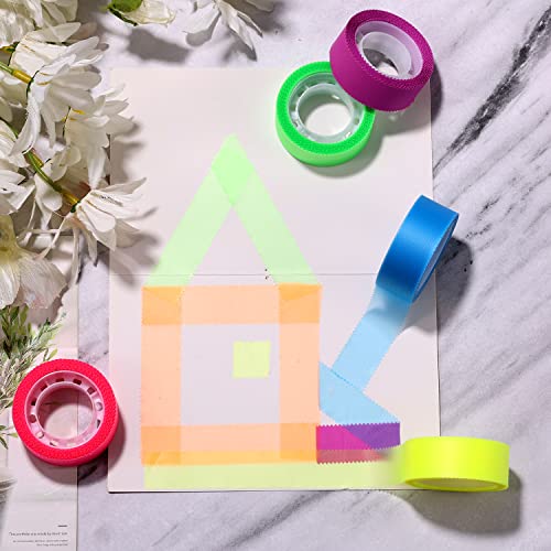 6 Rotoli Nastro Evidenziatore Rimovibile con Bordi...