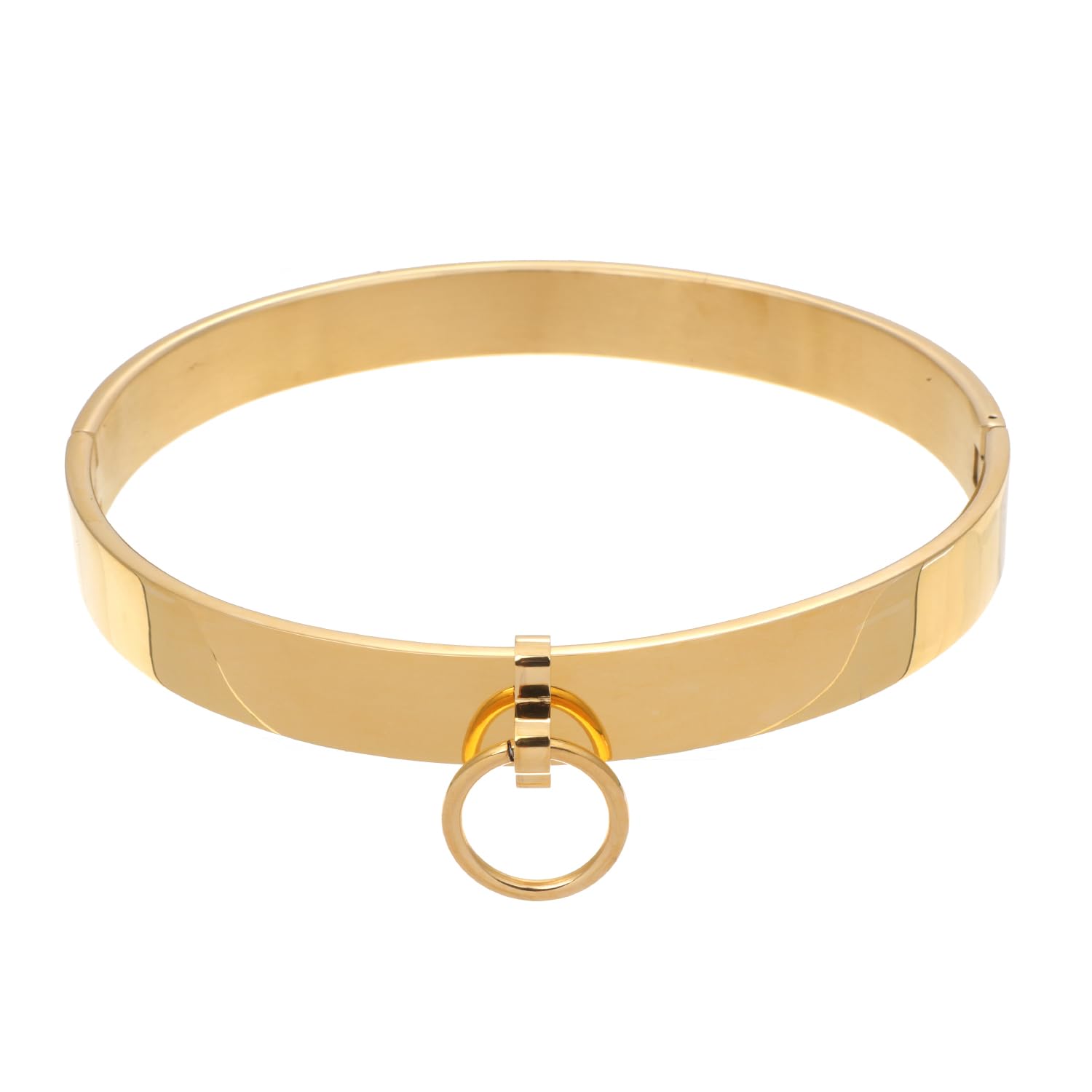 Edelstahl Halsband Choker abschließbar mit abnehmbarem O-Ring