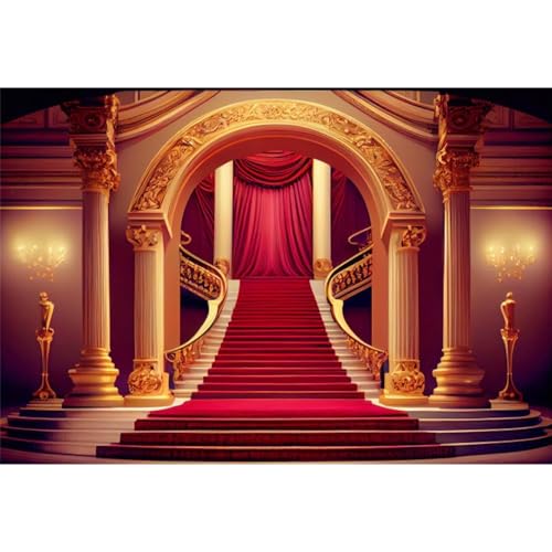 Fond photographique château de nuit pour shooting photo de mariage et bal