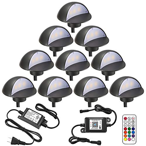 LED Deck Lighting Kits, FVTLED 10pcs WiFi Controller Φ1.97