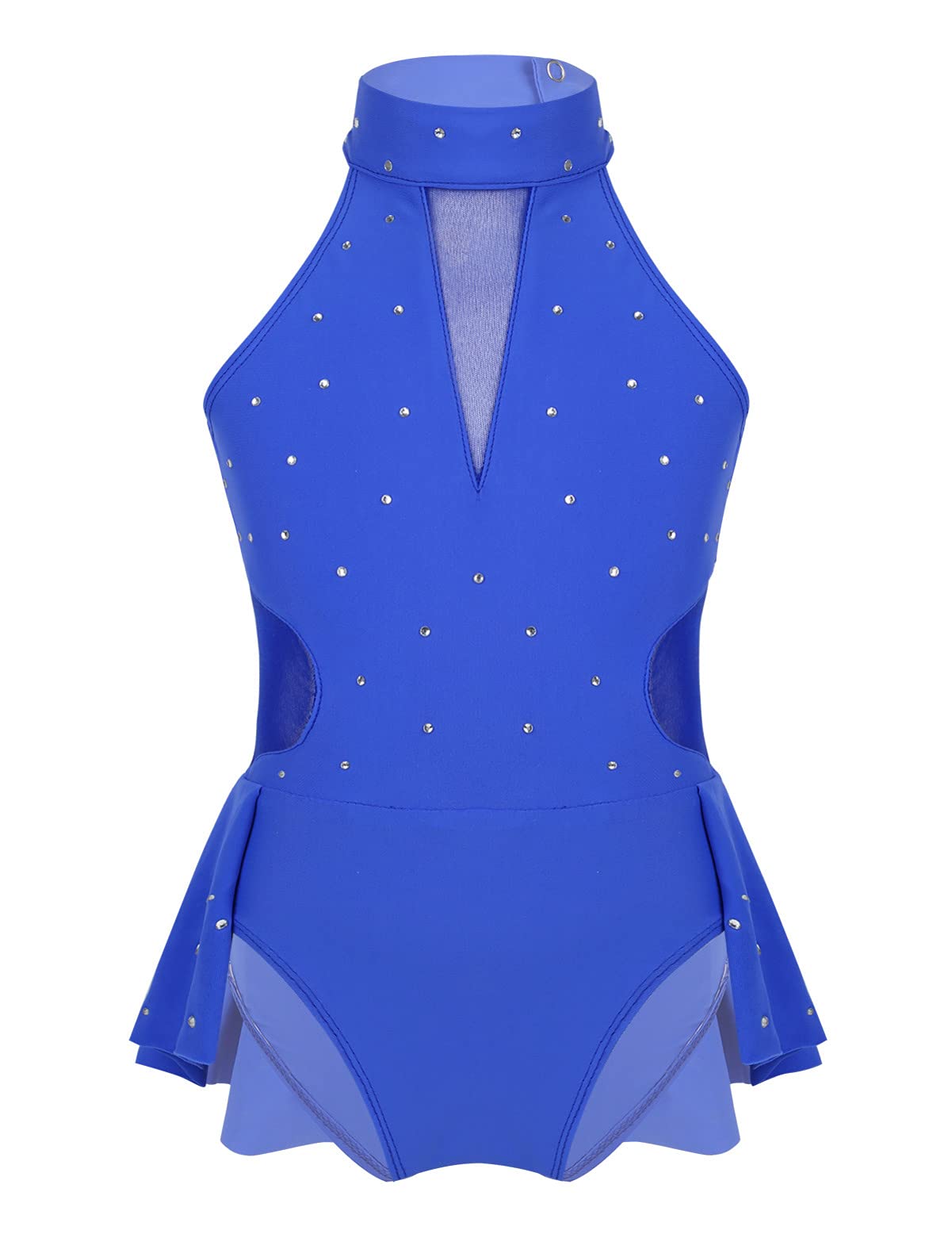IEFIEL Maillot Patinaje Artistico Niña Vestido Brillante de Danza Ballet Leotardo Gimnasia Ritmica Maillot Ballet de sin Manga Disfraz de Bailarina — view 26