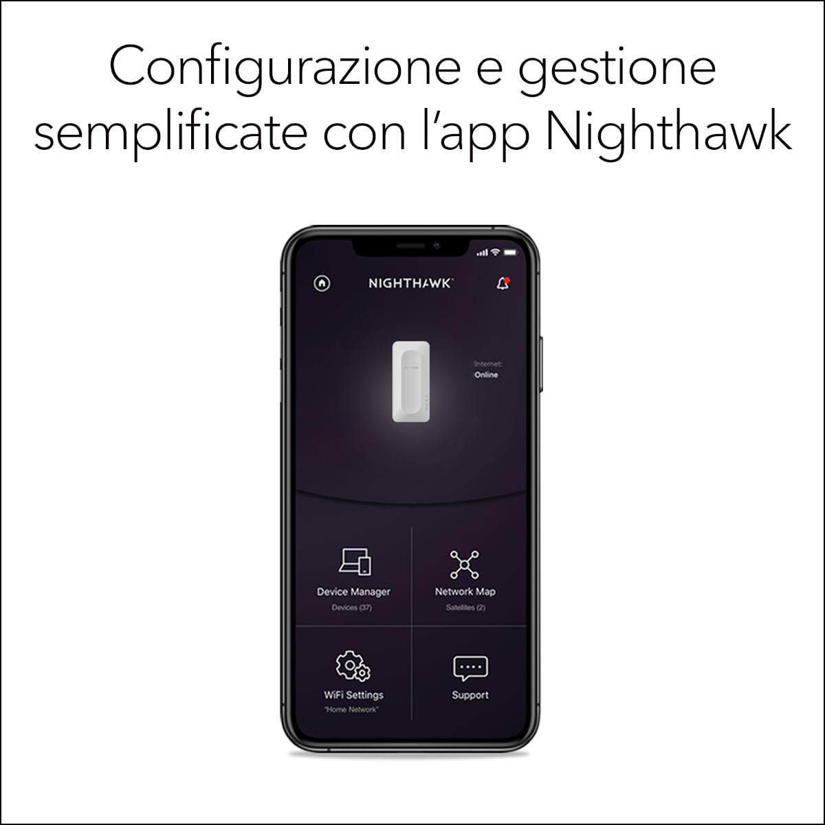 NETGEAR Ripetitore WiFi 6 EAX17, Extender Dual-Band potente per casa, Amplificatore segnale fino a 100㎡, velocità 3 Gbps, compatibile con tutti gli operatori Internet