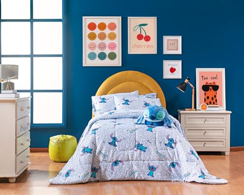 Edredom Dupla Face Disney Stitch Cool Casal 2m X 2,15m - 01 Peça