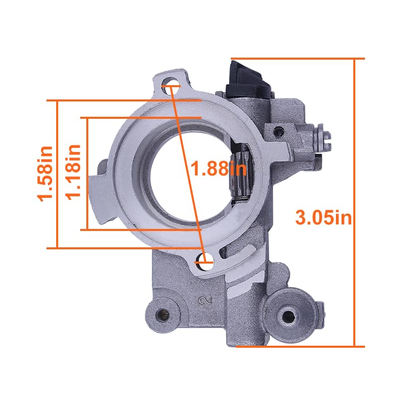 Ölpumpen-Set Für STIHL 066 MS650 MS660 – Mit Schneckengetriebefeder, Ersetzt Originalteile