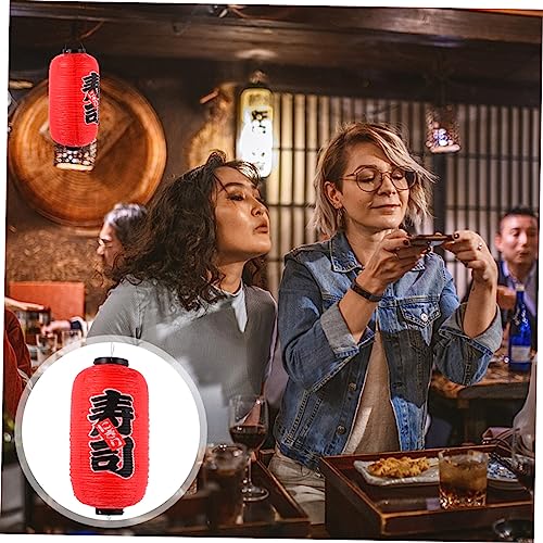 Image of DOITOOL 2 Pcs Japanese Lantern Izakaya Lanterns Sushi Bar Lantern Sushi Party Decorations Sushi PVC Lampshade Sushi Lanterns Ramen Lantern Vinyl Party Favors Japanese-Style Pendant Plastic