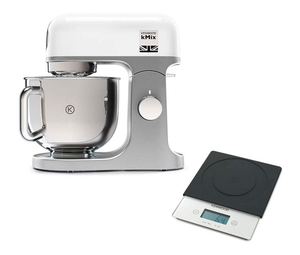 Kenwood Robot Pâtissier kMix Blanc 1000W 5L KMX850RD + Balance AT850B