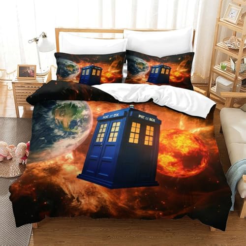 Housse de couette tigre 3D microfibre résistante lit super king 260x220 - 3