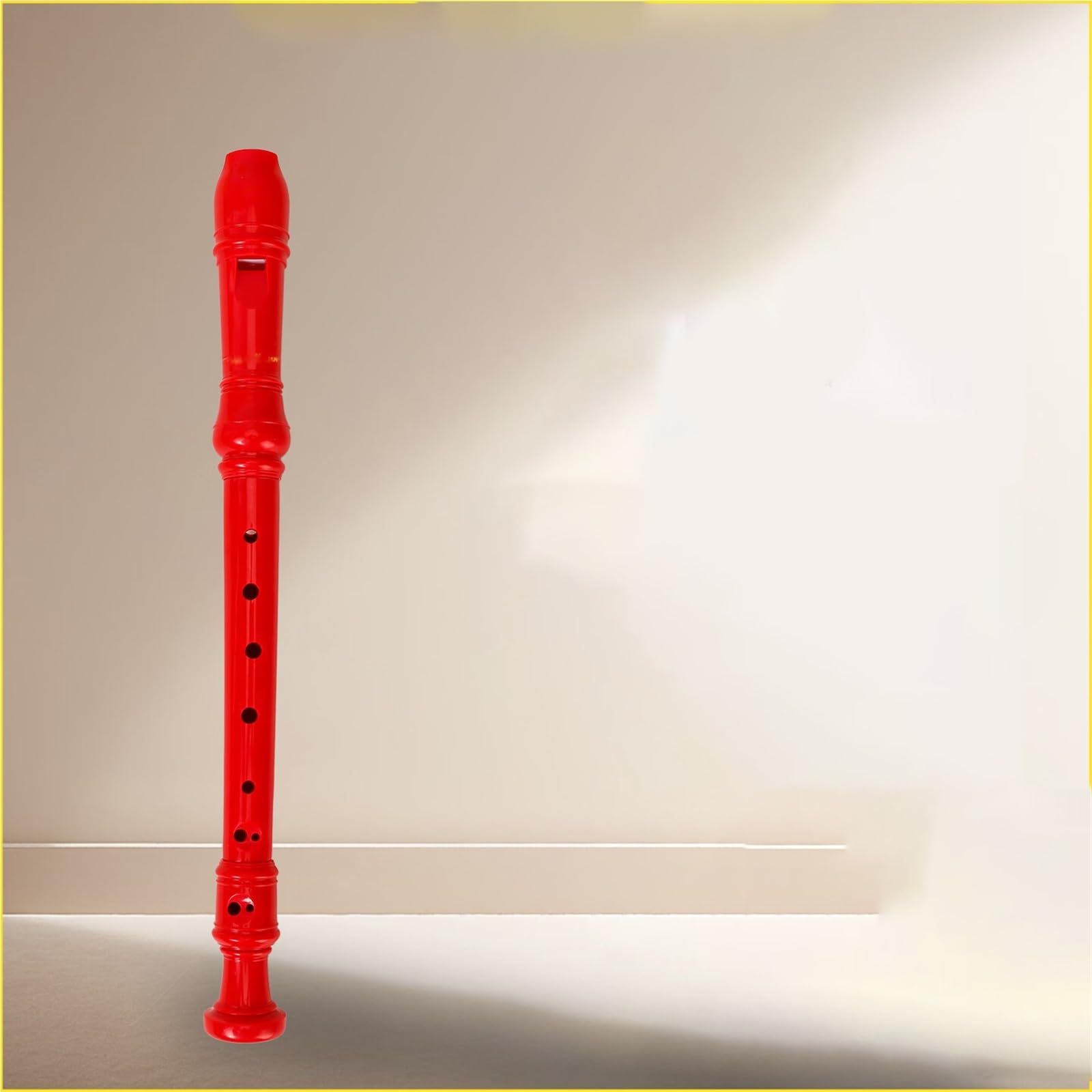 8 otworowy Flet Prosty Sopranowy (palcowanie Niemieckie) Instrument Dęty ABS Drewniany Flet Prosty(Rose Red)