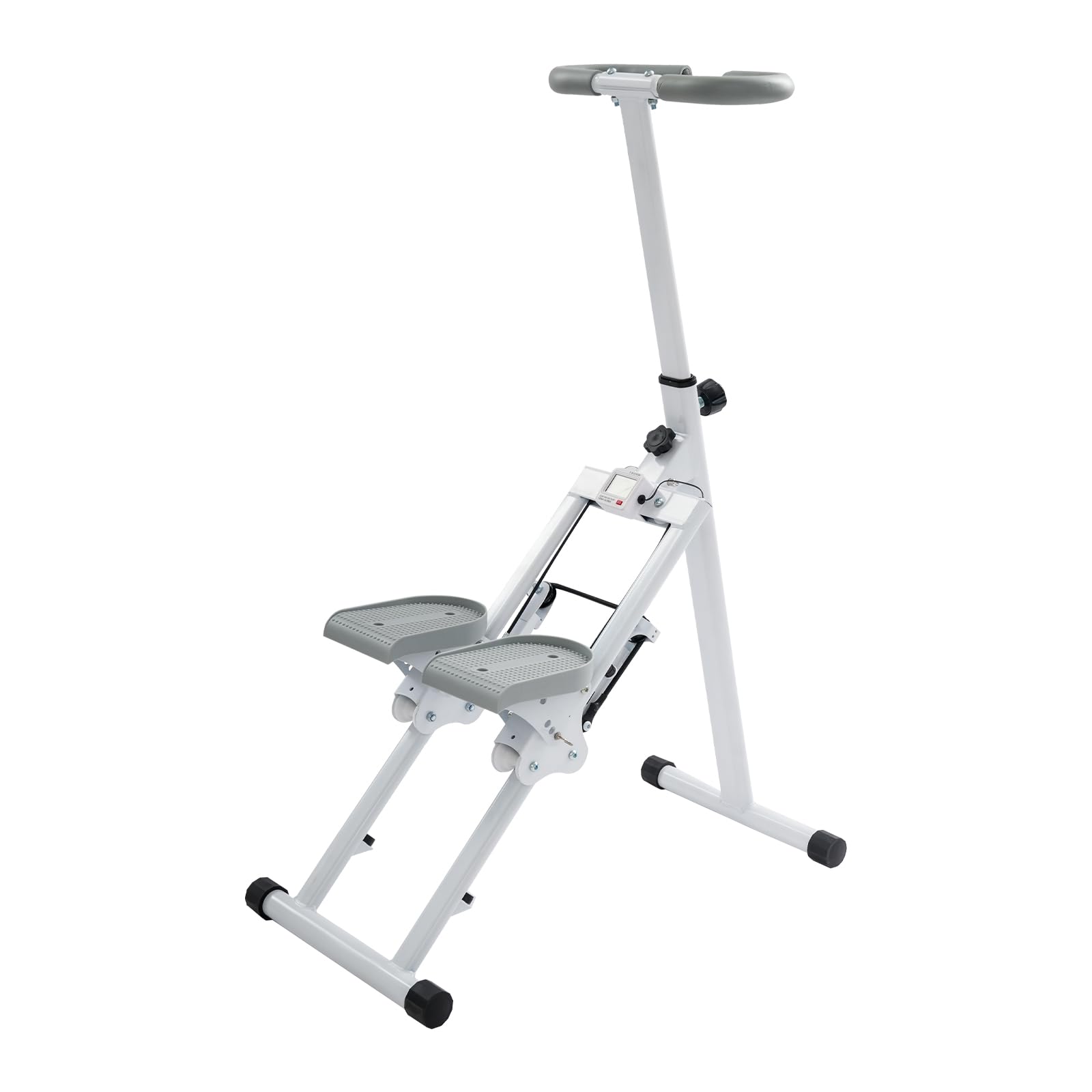 Stepper pieghevole per la casa con display, macchina Vertical Climber con pedali regolabili in 3 posizioni, contatore di calorie, portata fino a 100 kg, salire le scale in acciaio da 1,2 mm, per