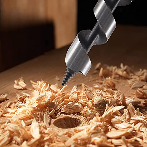 5Pcs 460Mm Auger Drill Bit For Wood 18 Inchs Ship Auger Long Drill Bit 12/14/16/18/20Mm Diameter For Wood Hex Shank Length Deep Woodworking Drill Bit #TOP2