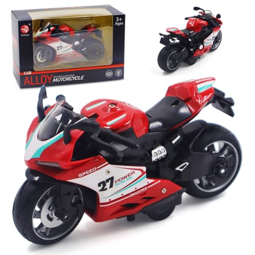 FCXVXCL Jouets de Motos en Alliage Moto Modèle Jouet Simulation Jouet Mini de Moto Les Garçons et Les Jeux Éducatifs pour Filles, Cadeau De FêTe...