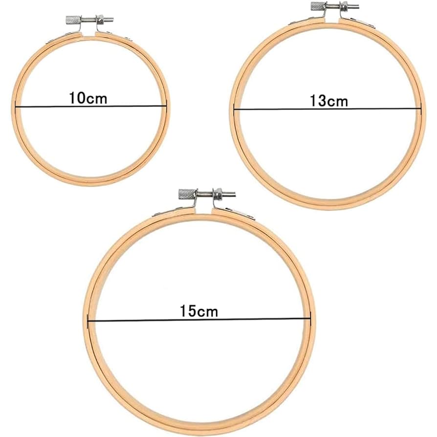 Amazon.co.jp: サムコス 刺繍枠 10cm/13cm/16cm 円形 3個セット