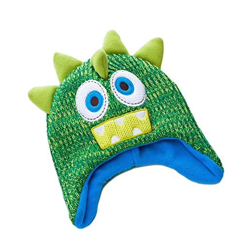 Newfancy Kids Toddler Winter Hat Earflap Knit Warm Beanie Fleece Lined Hat for Baby Boys Girls2
