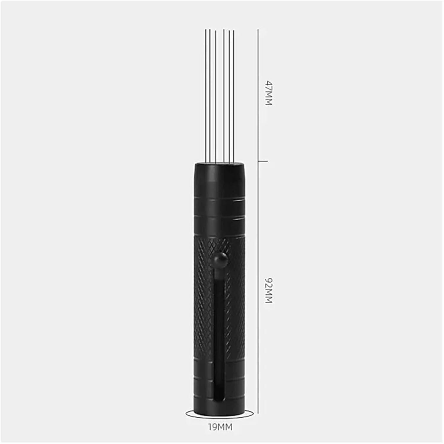 Espresso Stirring Needle Telescopic Coffee Stirrer Magnetic Needle Tamper Espresso Distributor Tool Barista Accessories WDT Tool(Silver)