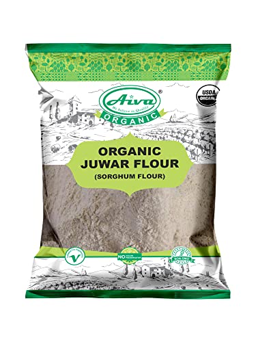 AIVA Organic Sorghum Flour | Juvar Flour 2 lb USDA Certified