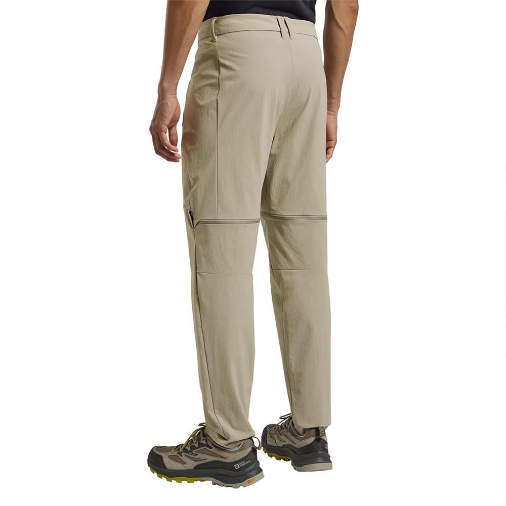 Jack Wolfskin Herren Hikeout Zip Off Pants M Wanderhose, Stone, 54 EU