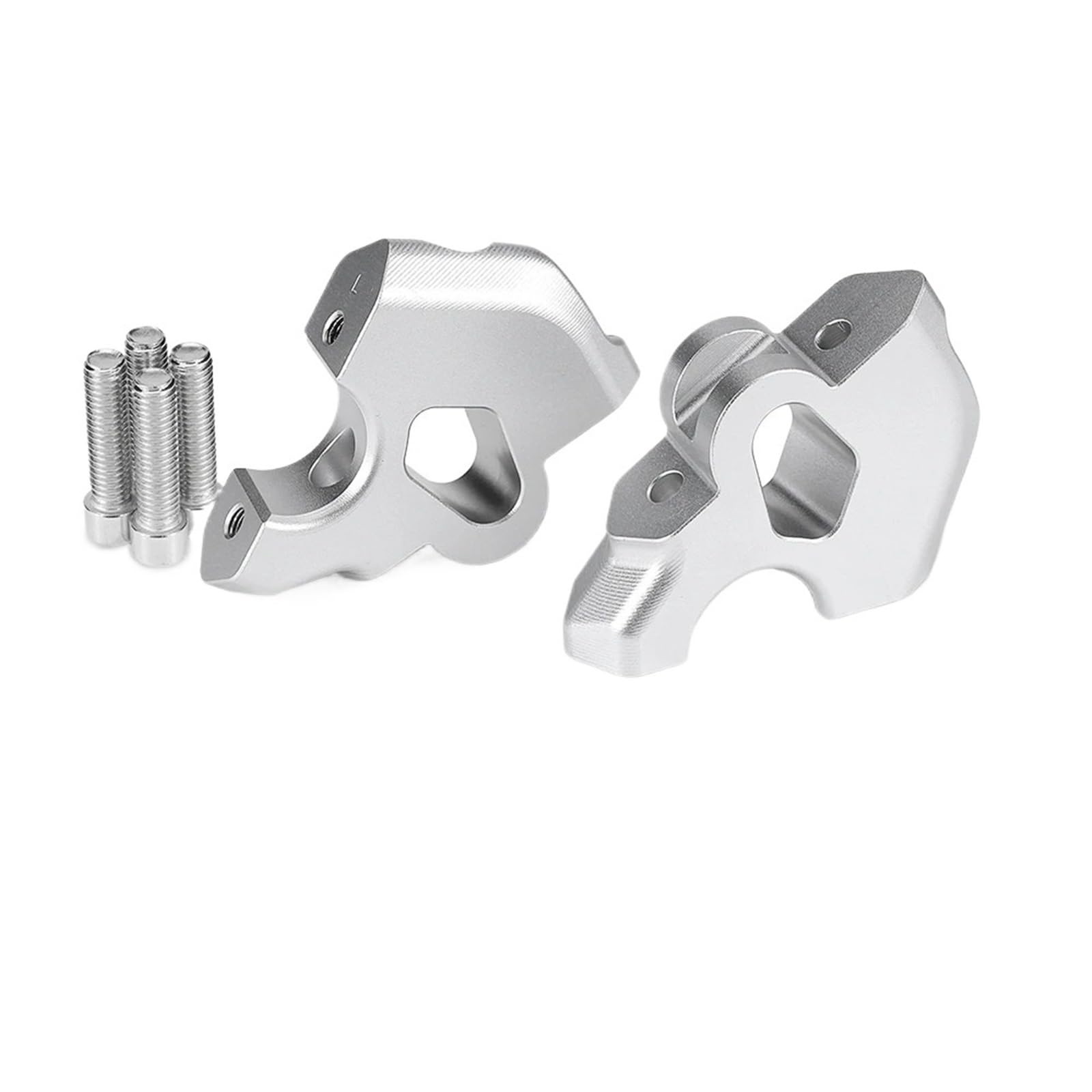 Riser Manubrio Moto Per BMW R 1300 RT 2025- R 1300 GS 2023- R 1300 GS ADV 2024- Accessori Riser Manubrio Moto(D'argento)